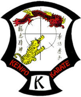 Kenpo karate original symbol with a Dragon and a Tiger.